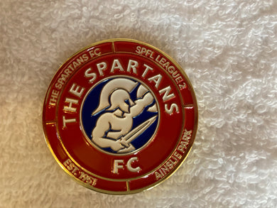Spartans Men XI 2022-23 Play off winners commemorative coin