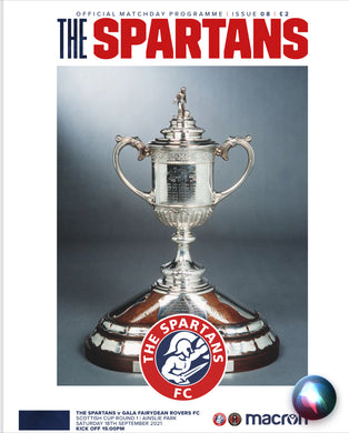 The Spartans vs Gala FR, Scottish Cup, 18/9/21
