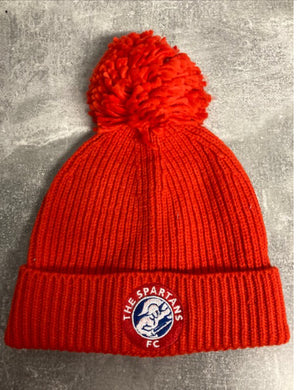 Spartans Bobble Hat Red